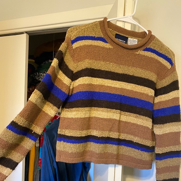 Knitted stripped fall sweater - Picture 3 of 4